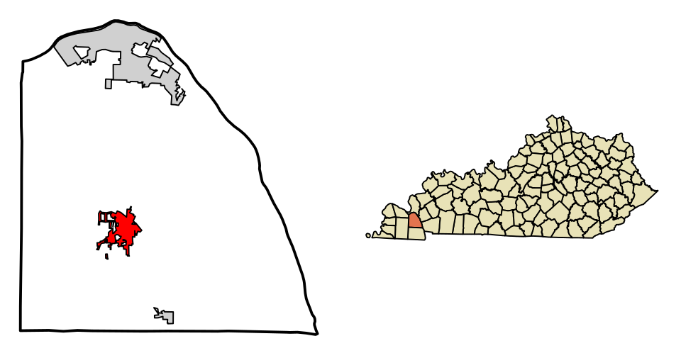 Locator map of Benton