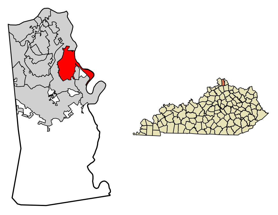 Locator map of Taylor Mill