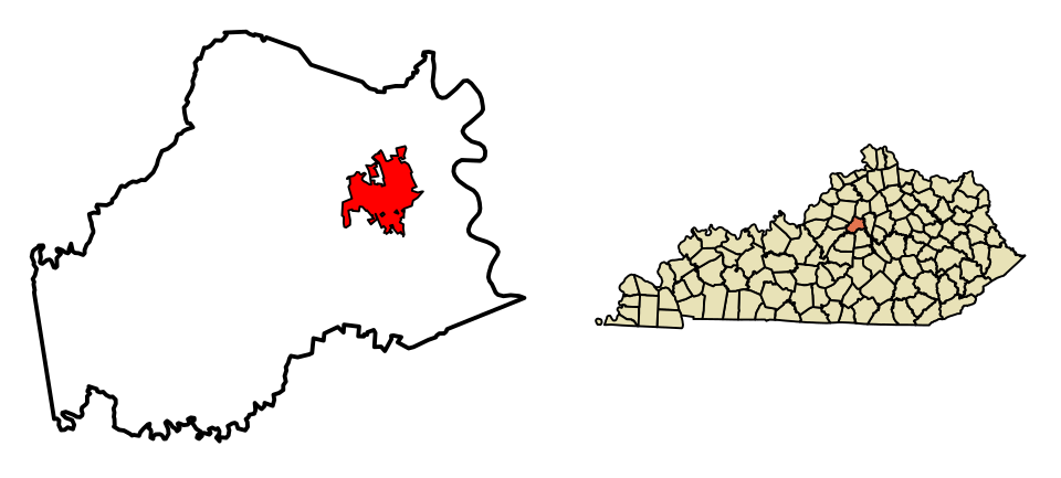 Map of Lawrenceburg