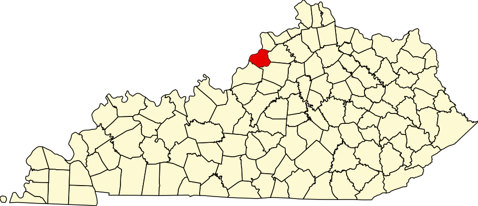Locator map of La Grange