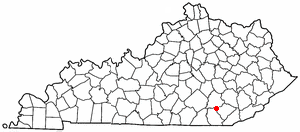 Locator map of Corbin