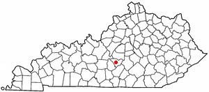 Map of Campbellsville