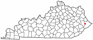 Locator map of Coal Run