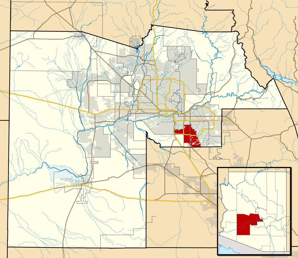 Locator map of Chandler