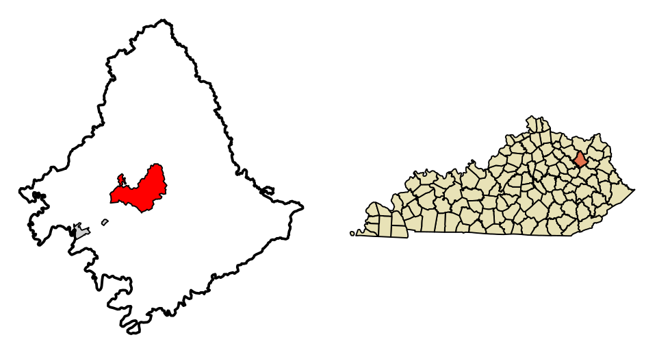 Locator map of Morehead
