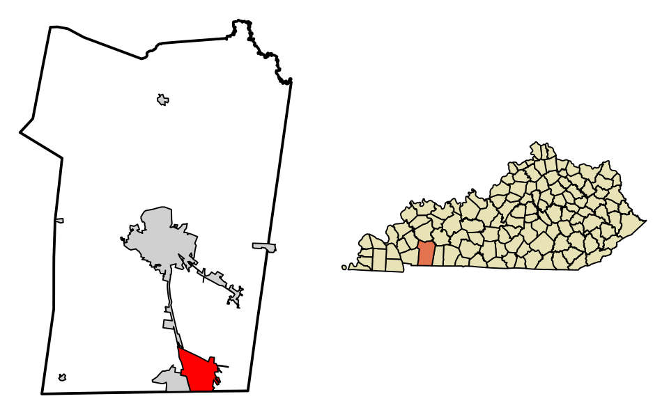 Locator map of Oak Grove