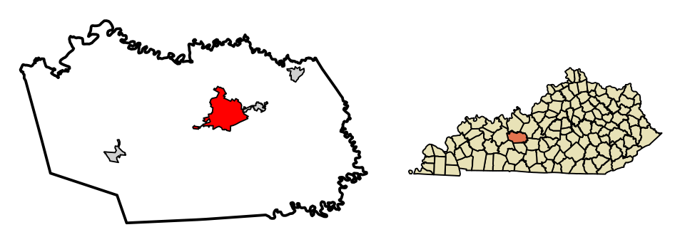 Locator map of Leitchfield