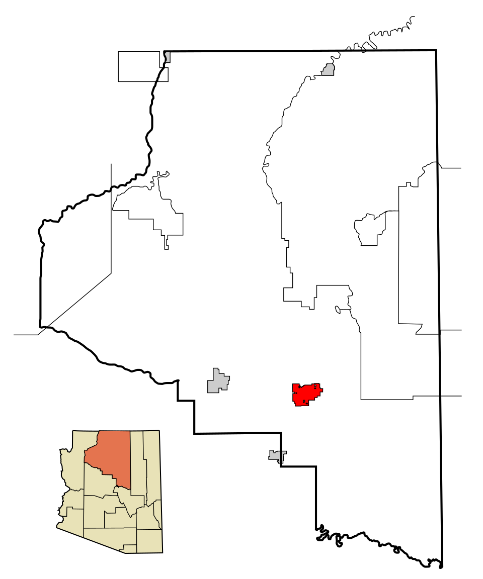 Locator map of Flagstaff