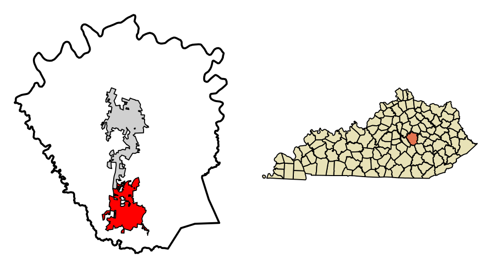 Locator map of Berea