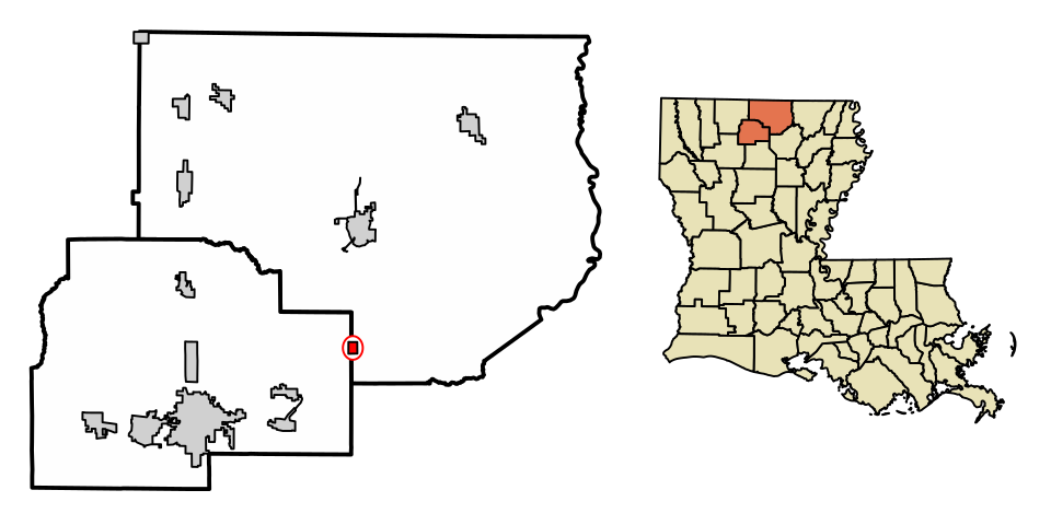 Locator map of Downsville
