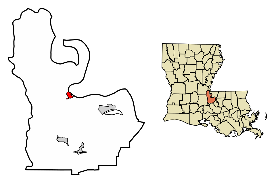 Locator map of Morganza