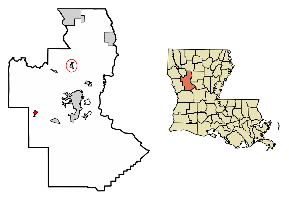 Locator map of Robeline