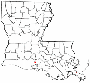Map of Delcambre