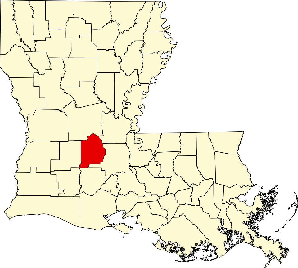 Locator map of Mamou