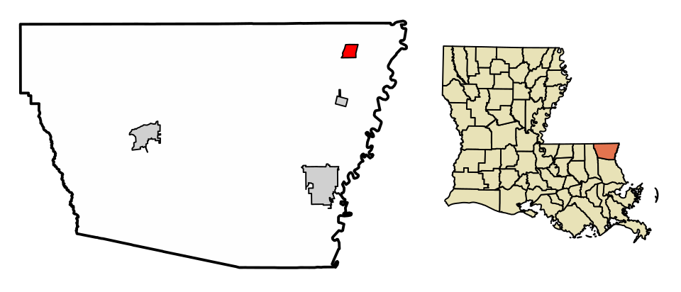 Locator map of Angie