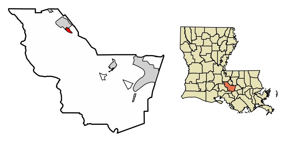 Locator map of Grosse Tete