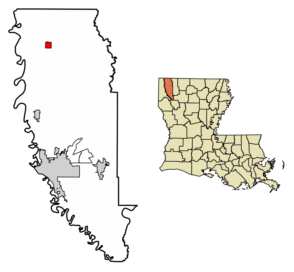 Locator map of Plain Dealing