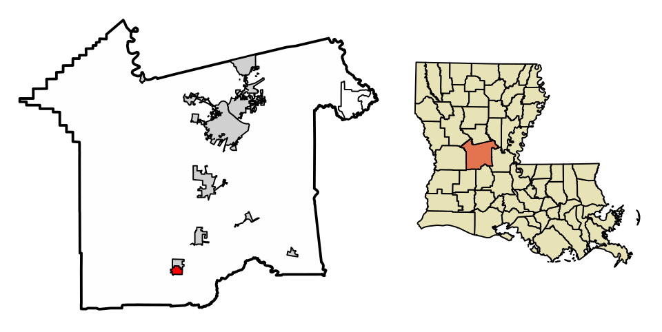 Locator map of Glenmora