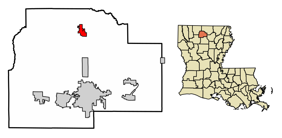Locator map of Dubach