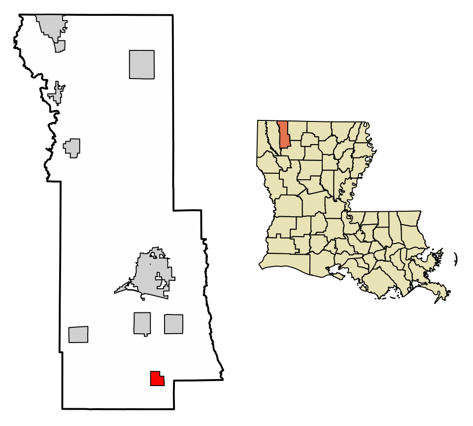 Locator map of Heflin