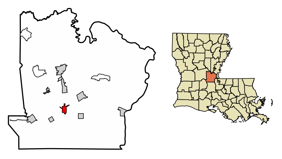 Locator map of Cottonport
