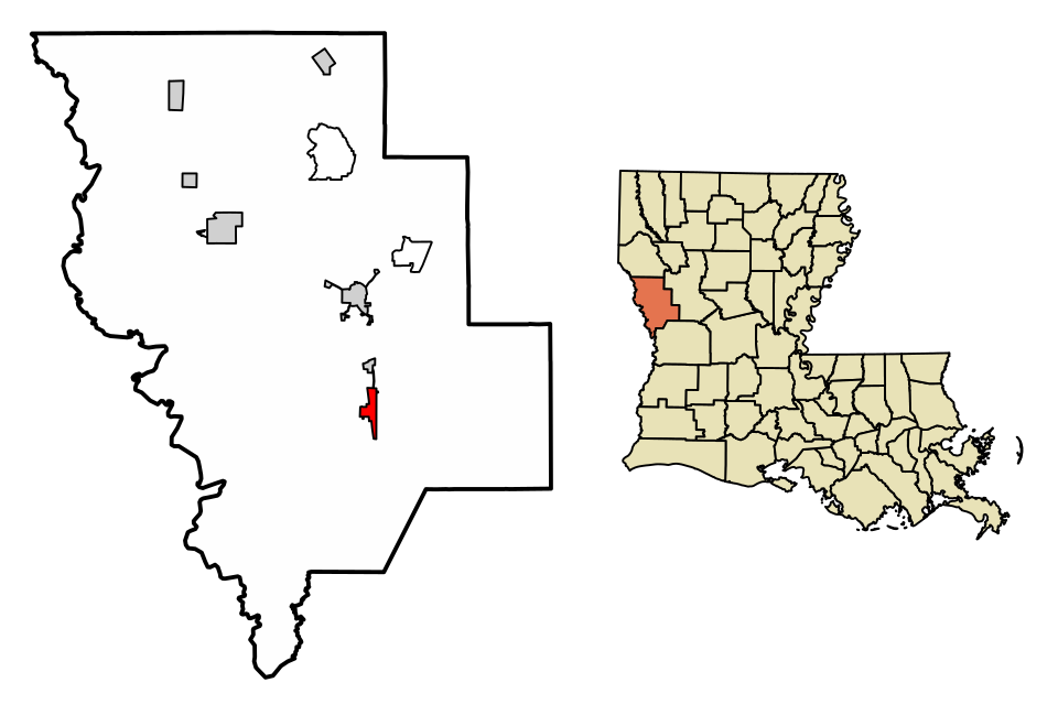 Locator map of Florien
