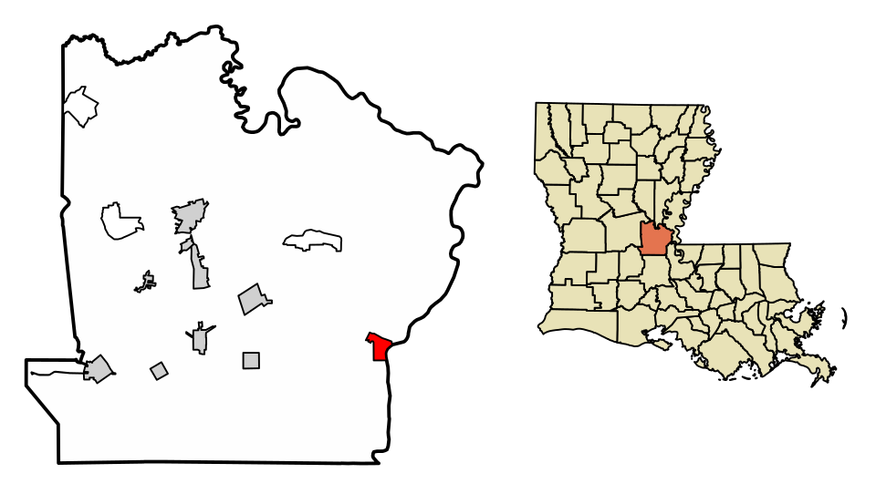 Locator map of Simmesport
