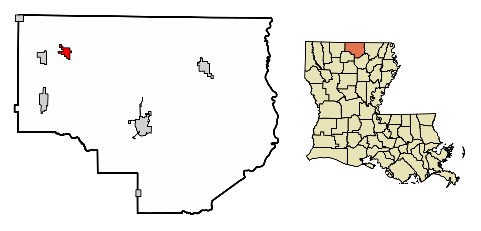 Locator map of Spearsville
