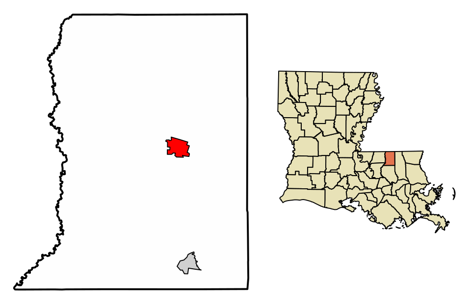 Locator map of Greensburg