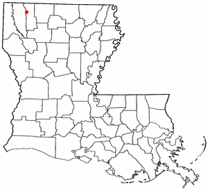 Locator map of Cotton Valley