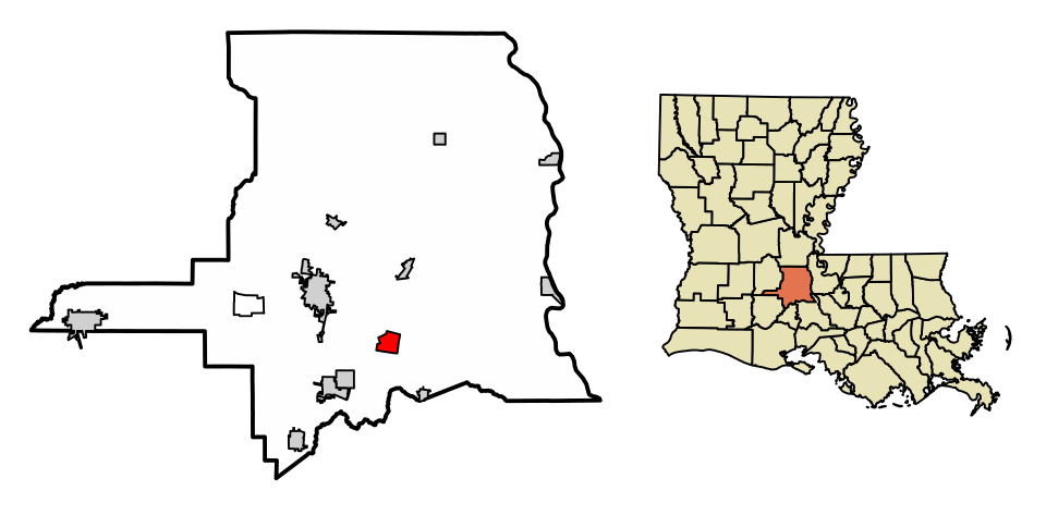 Locator map of Leonville