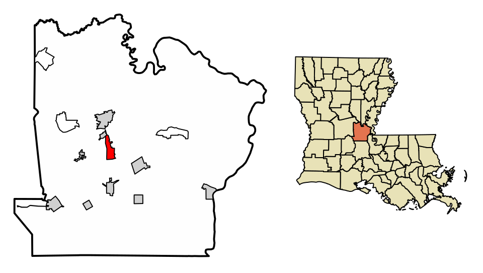 Locator map of Mansura
