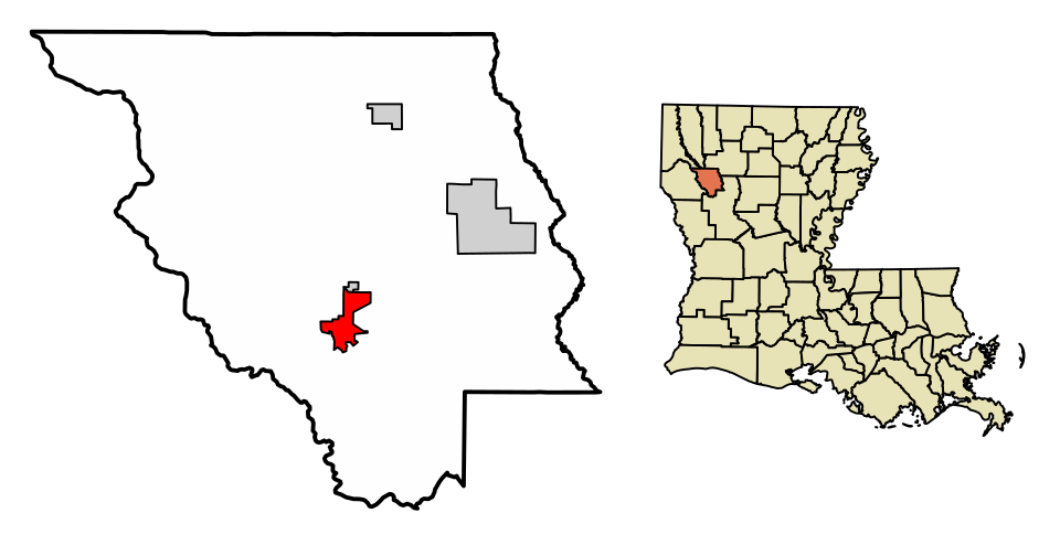 Locator map of Coushatta