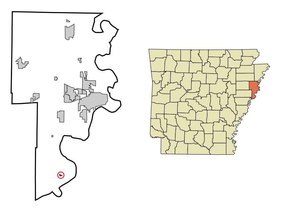 Locator map of Horseshoe Lake