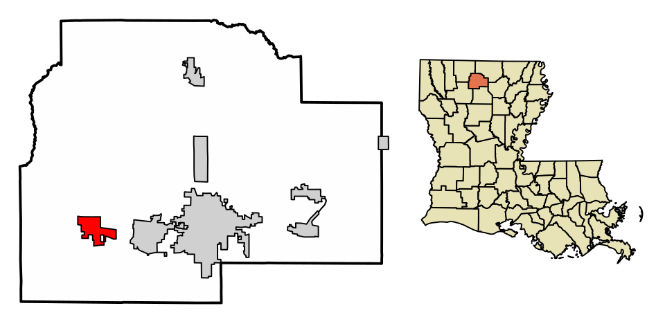 Locator map of Simsboro