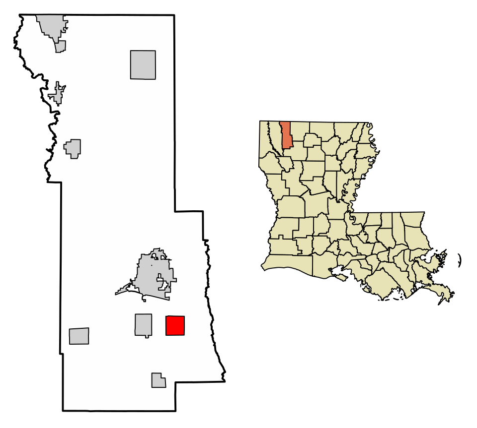 Locator map of Dubberly