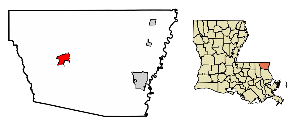 Locator map of Franklinton