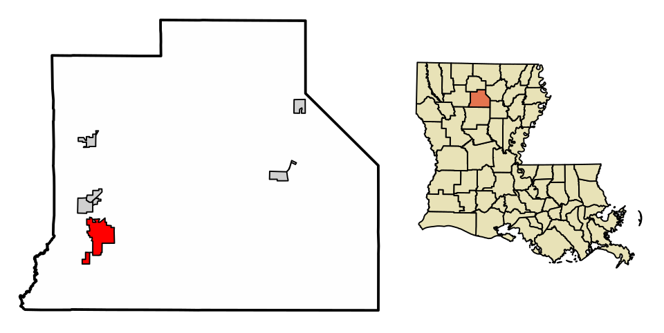 Locator map of Jonesboro