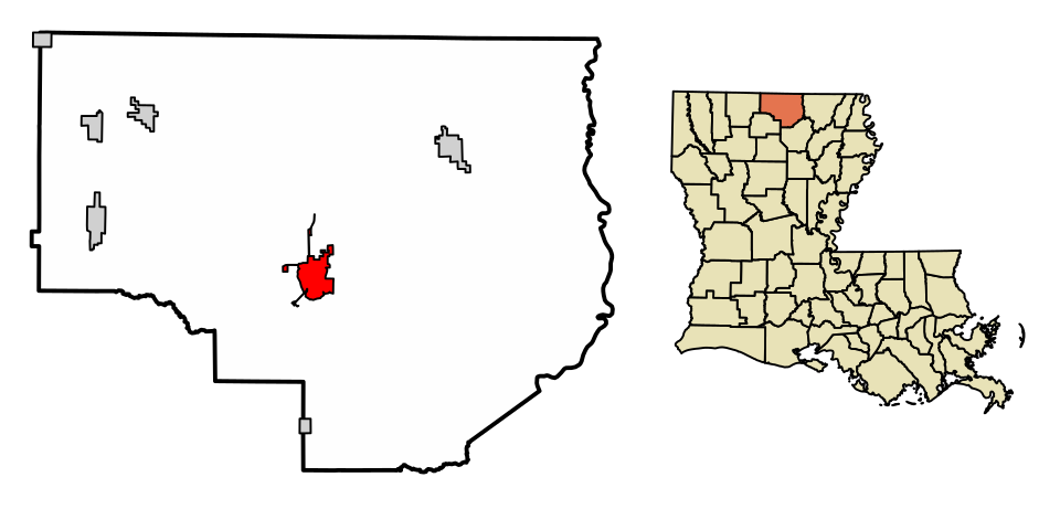 Locator map of Farmerville