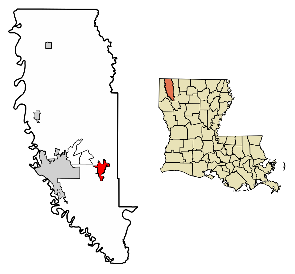 Locator map of Haughton