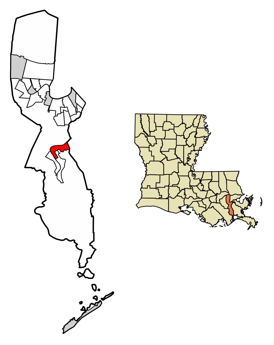 Locator map of Jean Lafitte