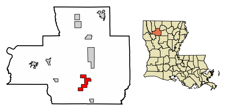 Locator map of Lucky
