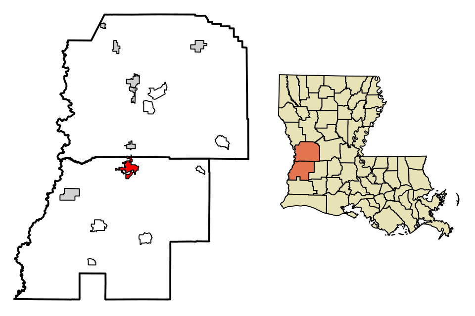 Map of DeRidder