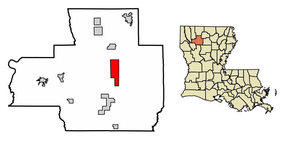 Locator map of Bienville