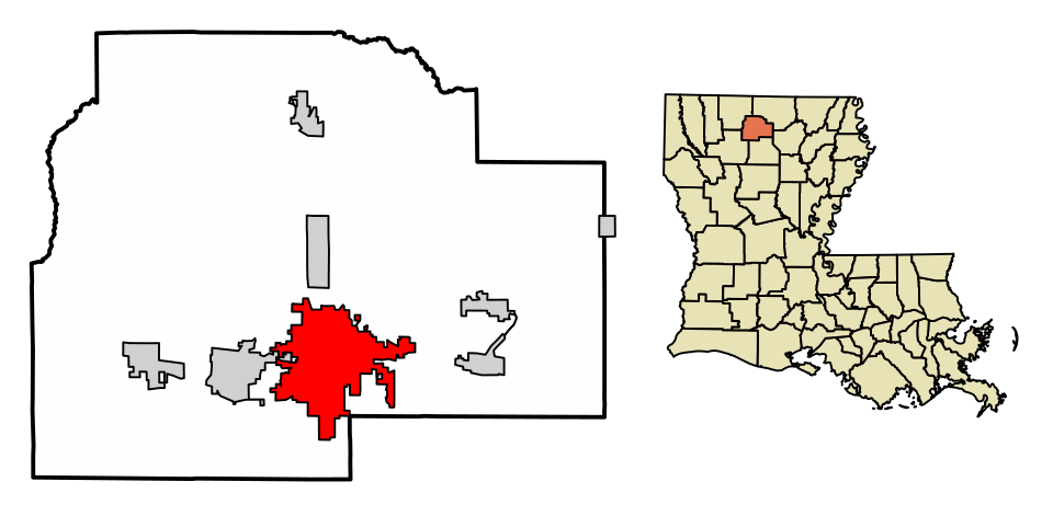 Map of Ruston