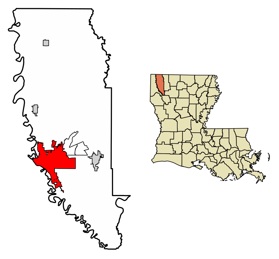 Map of Bossier City