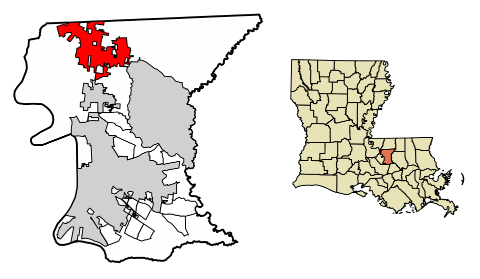 Locator map of Zachary