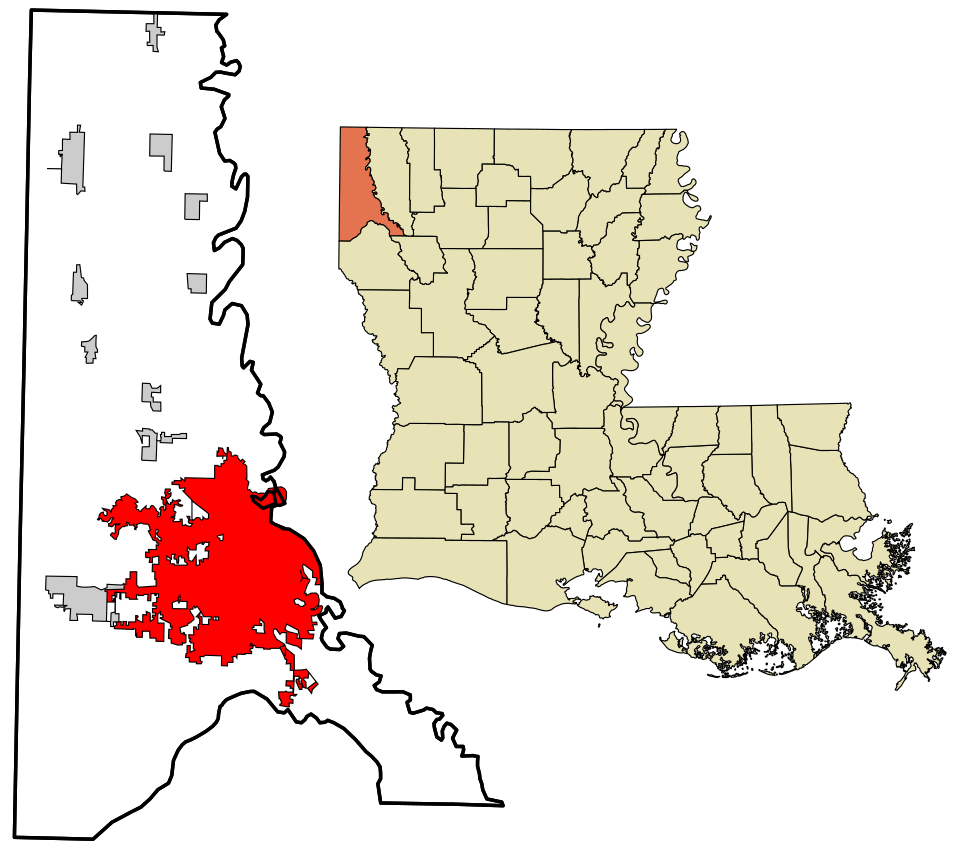 Map of Shreveport