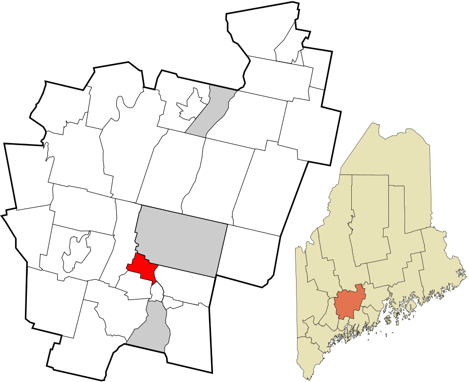 Map of Hallowell