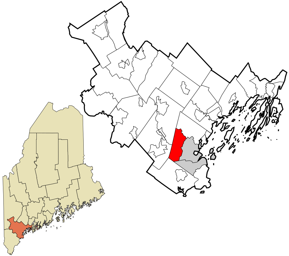 Locator map of Westbrook